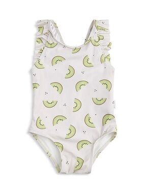Petit Lem Kiwi Print One Piece Swimsuit